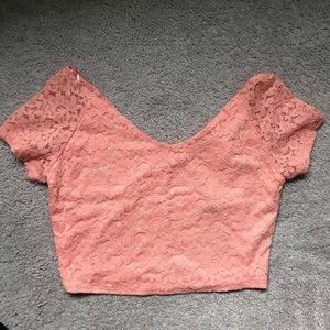 Lace crop top